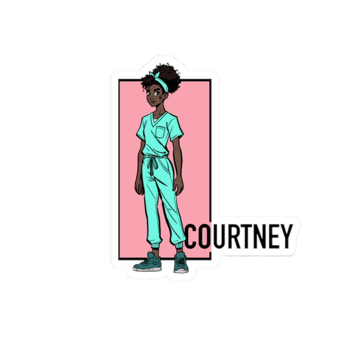 Somewhere in Between™ Kiss-Cut Sticker – Courtney Edition