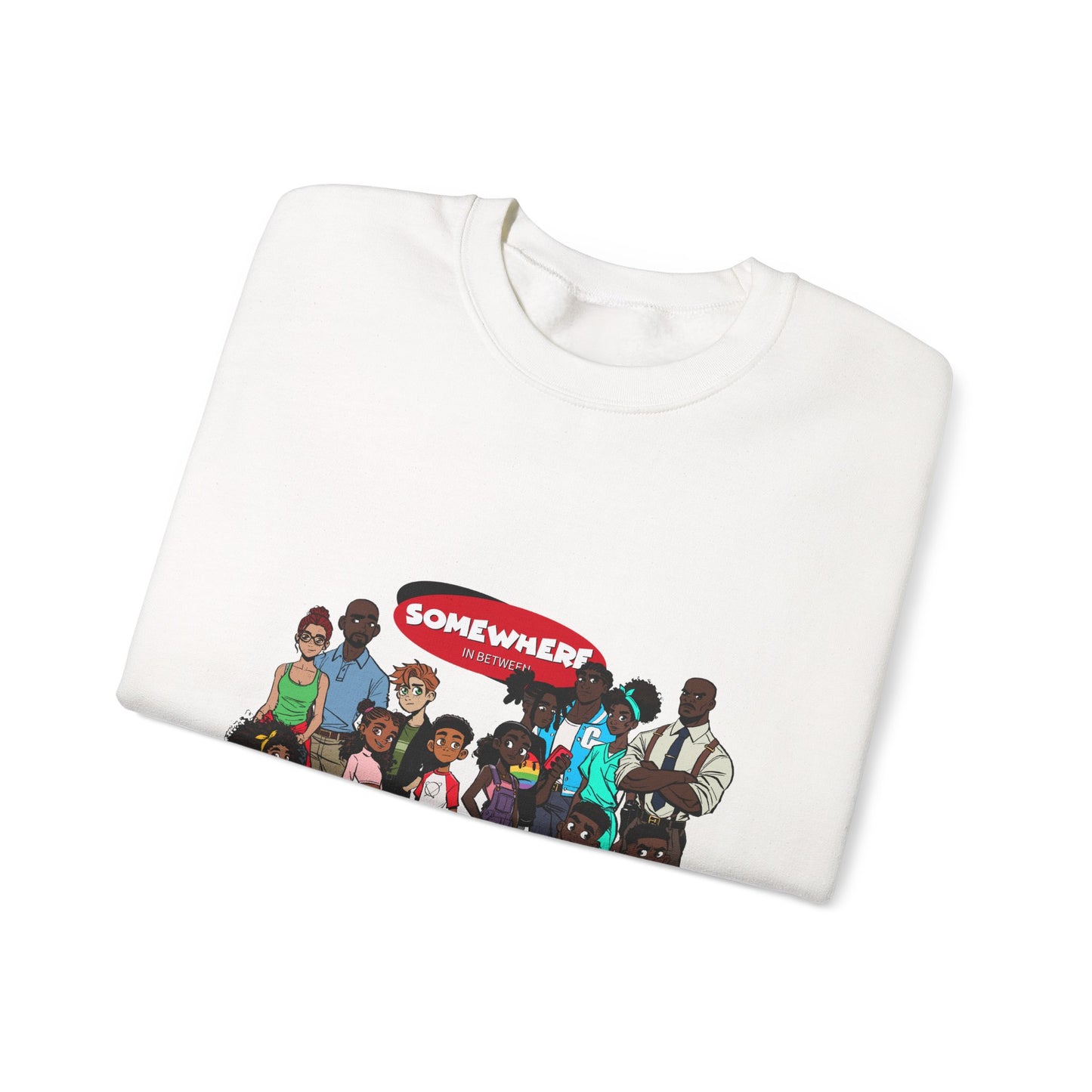 Somewhere in Between™ Unisex Crewneck Sweatshirt – “Family Gathering” Edition