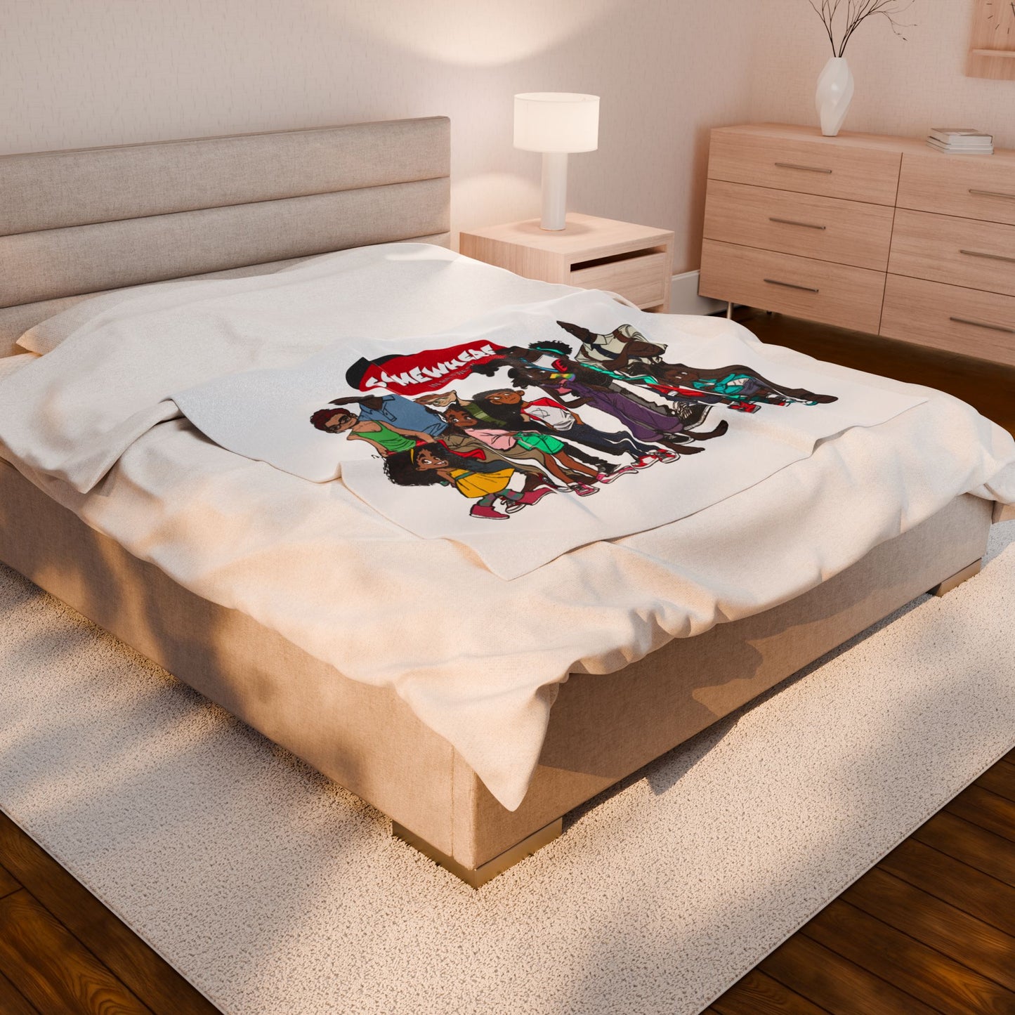 Somewhere in Between™ Cozy Velveteen Plush Blanket