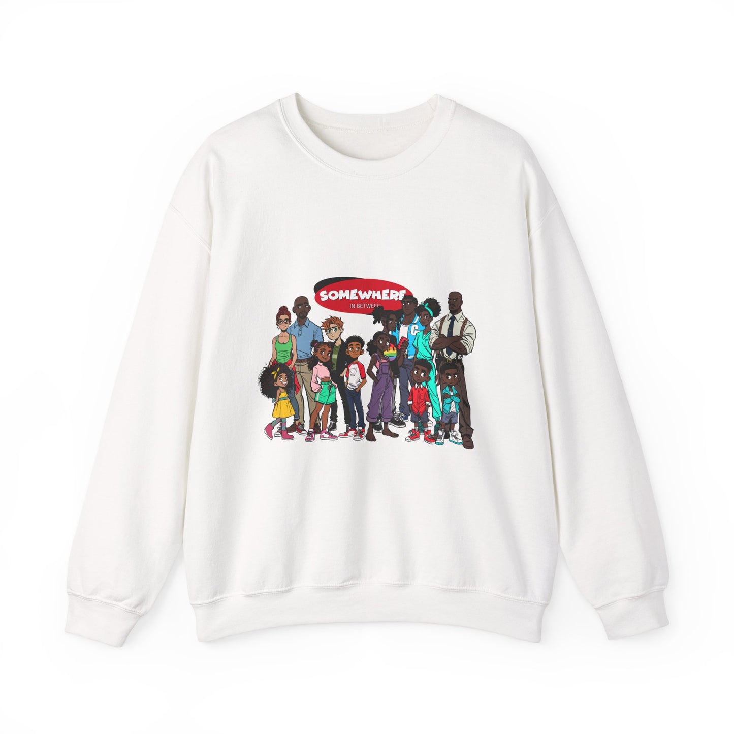 Somewhere in Between™ Unisex Crewneck Sweatshirt – “Family Gathering” Edition