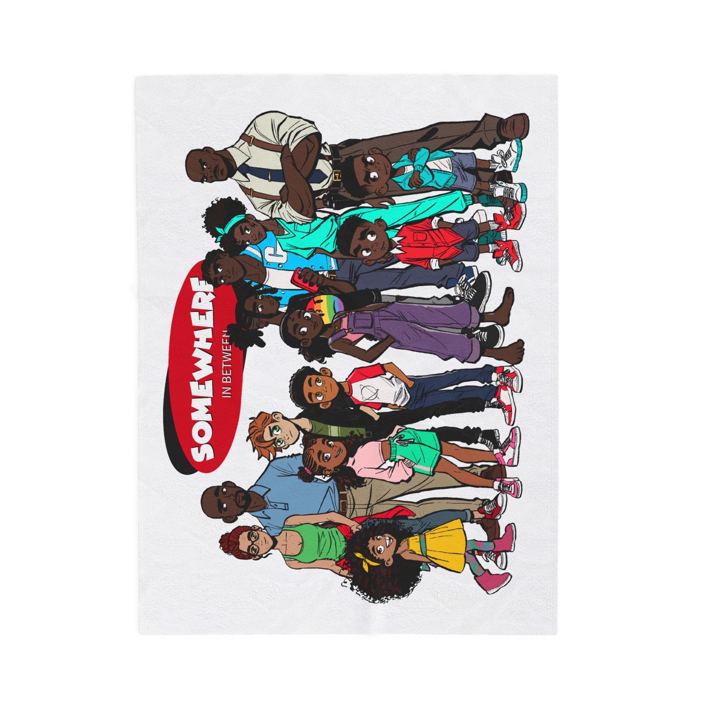Somewhere in Between™ Cozy Velveteen Plush Blanket