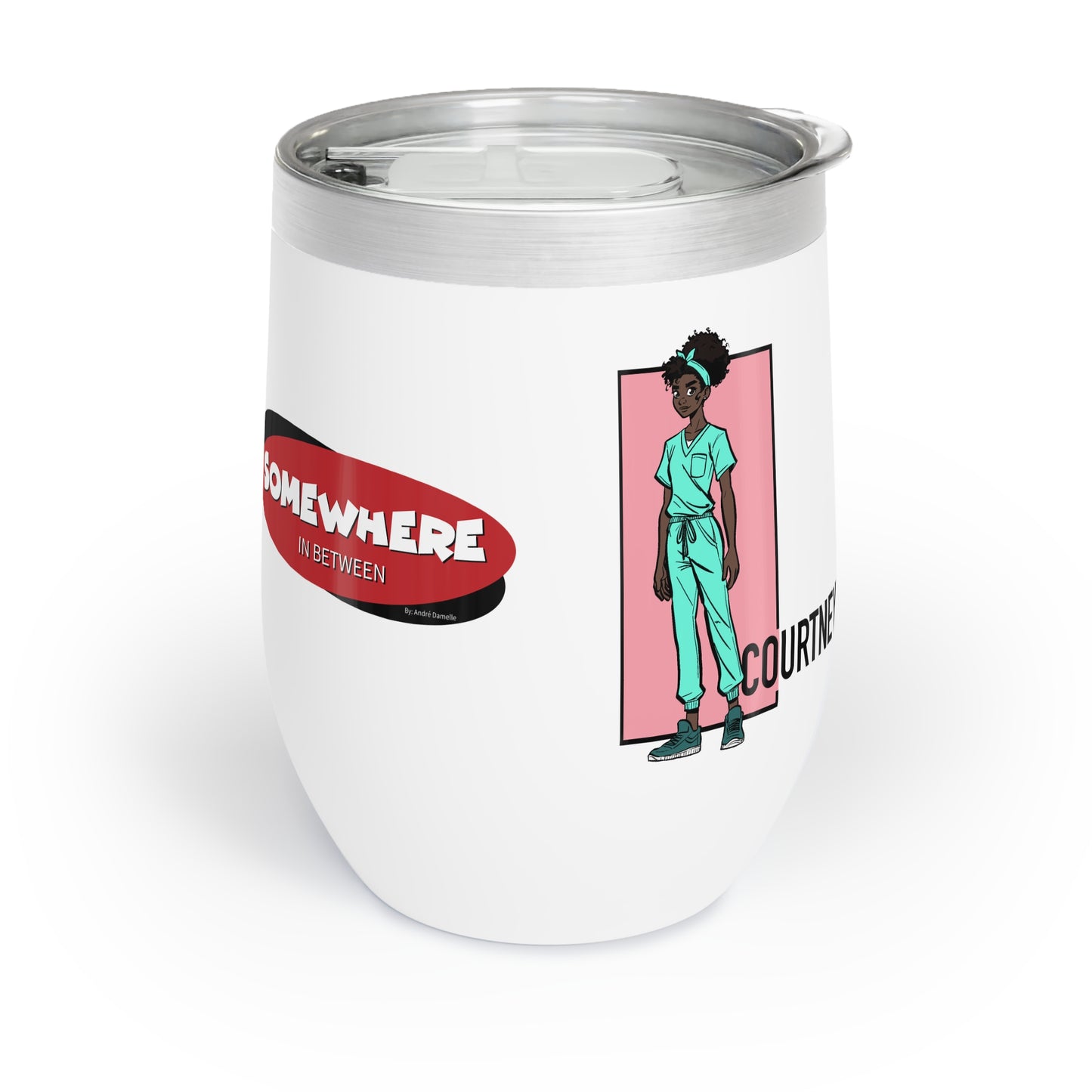 Somewhere in Between™ “Wine-Down Queens” Chill Wine Tumbler