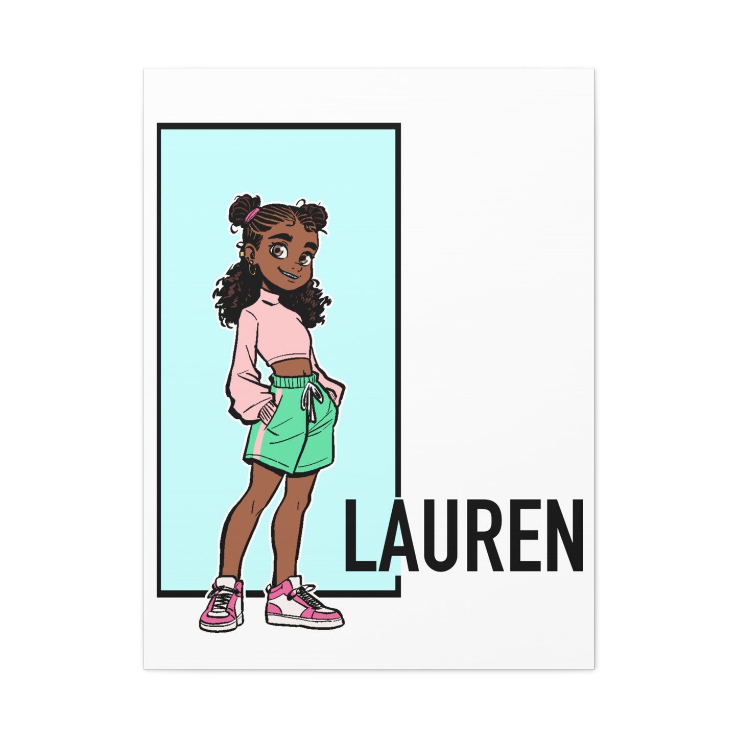 Somewhere in Between™ Lauren Matte Canvas — Stretched 1.25" Depth