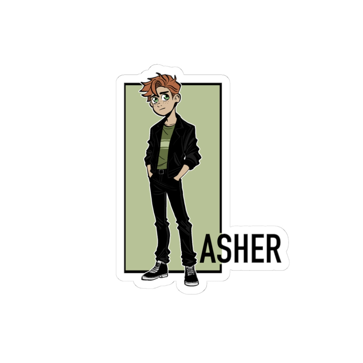 Somewhere in Between™ Kiss-Cut Sticker – Asher Edition