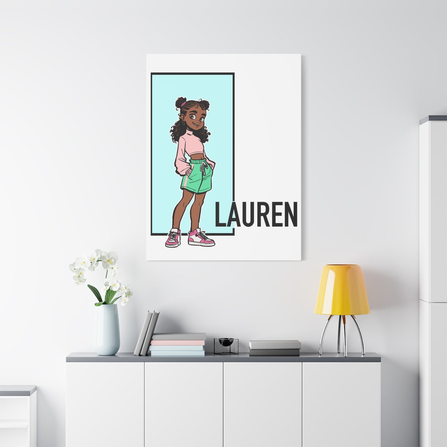 Somewhere in Between™ Lauren Matte Canvas — Stretched 1.25" Depth