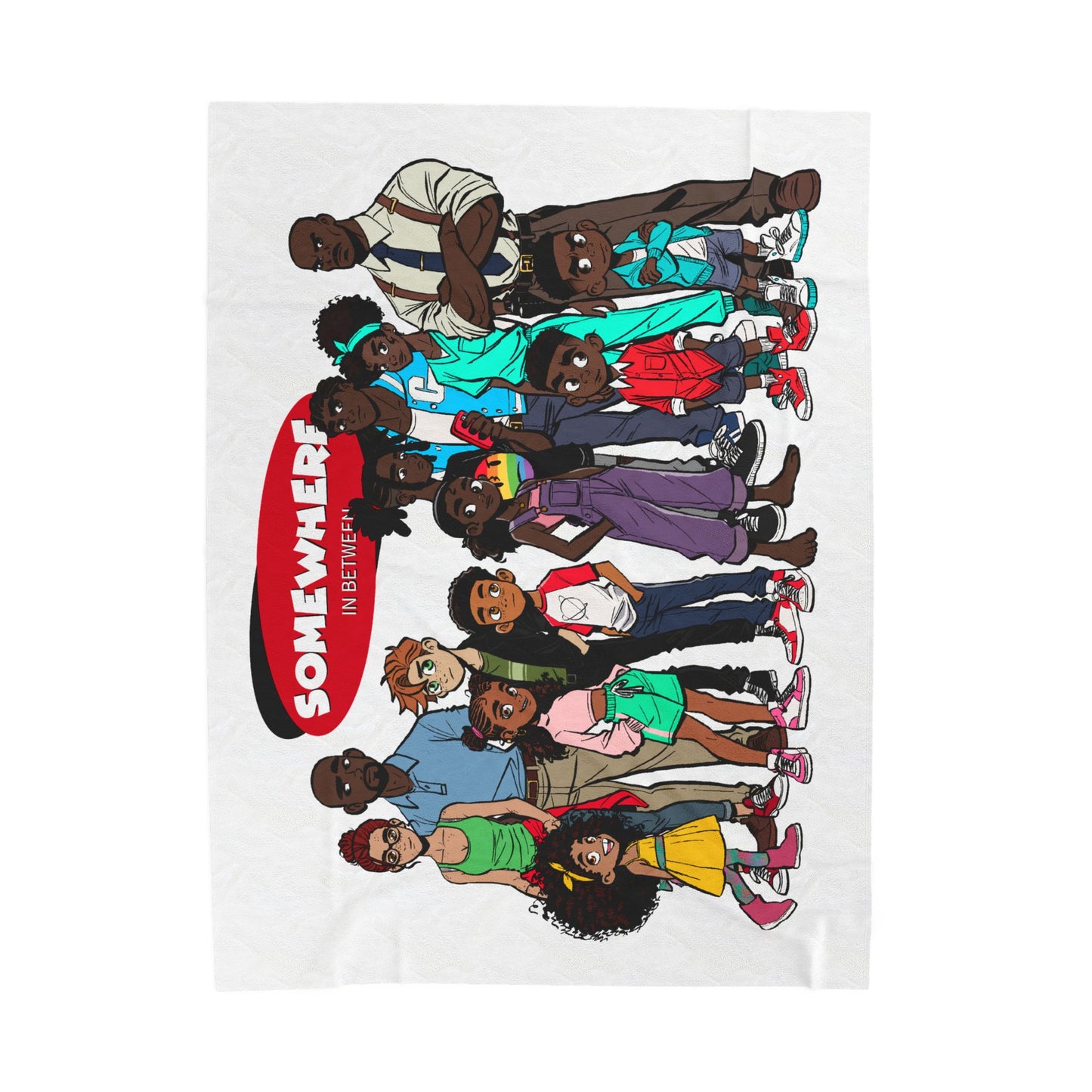 Somewhere in Between™ Cozy Velveteen Plush Blanket