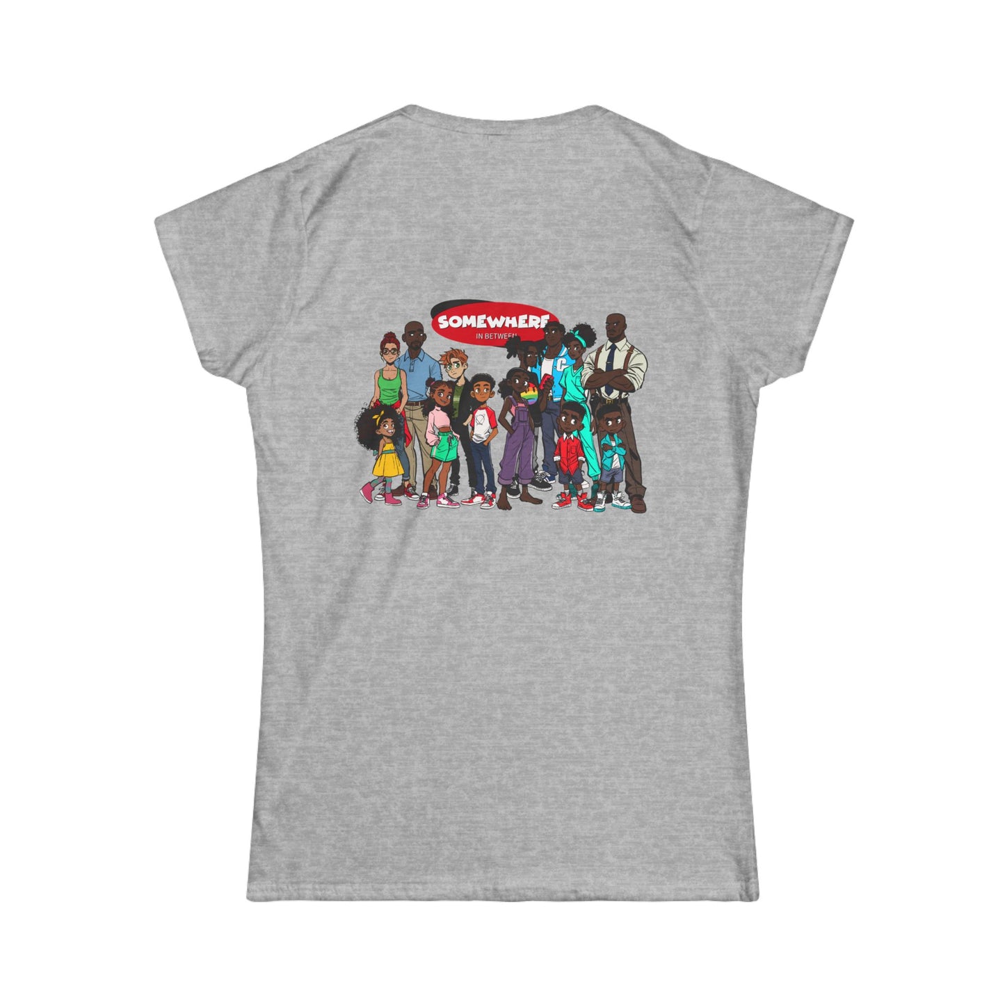 Somewhere in Between™ Women’s Softstyle Family Portrait Tee