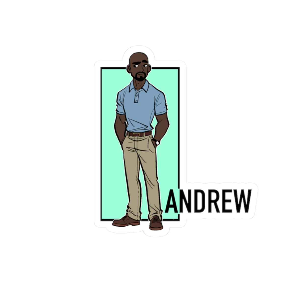 Somewhere in Between™ Kiss-Cut Sticker – Andrew Edition