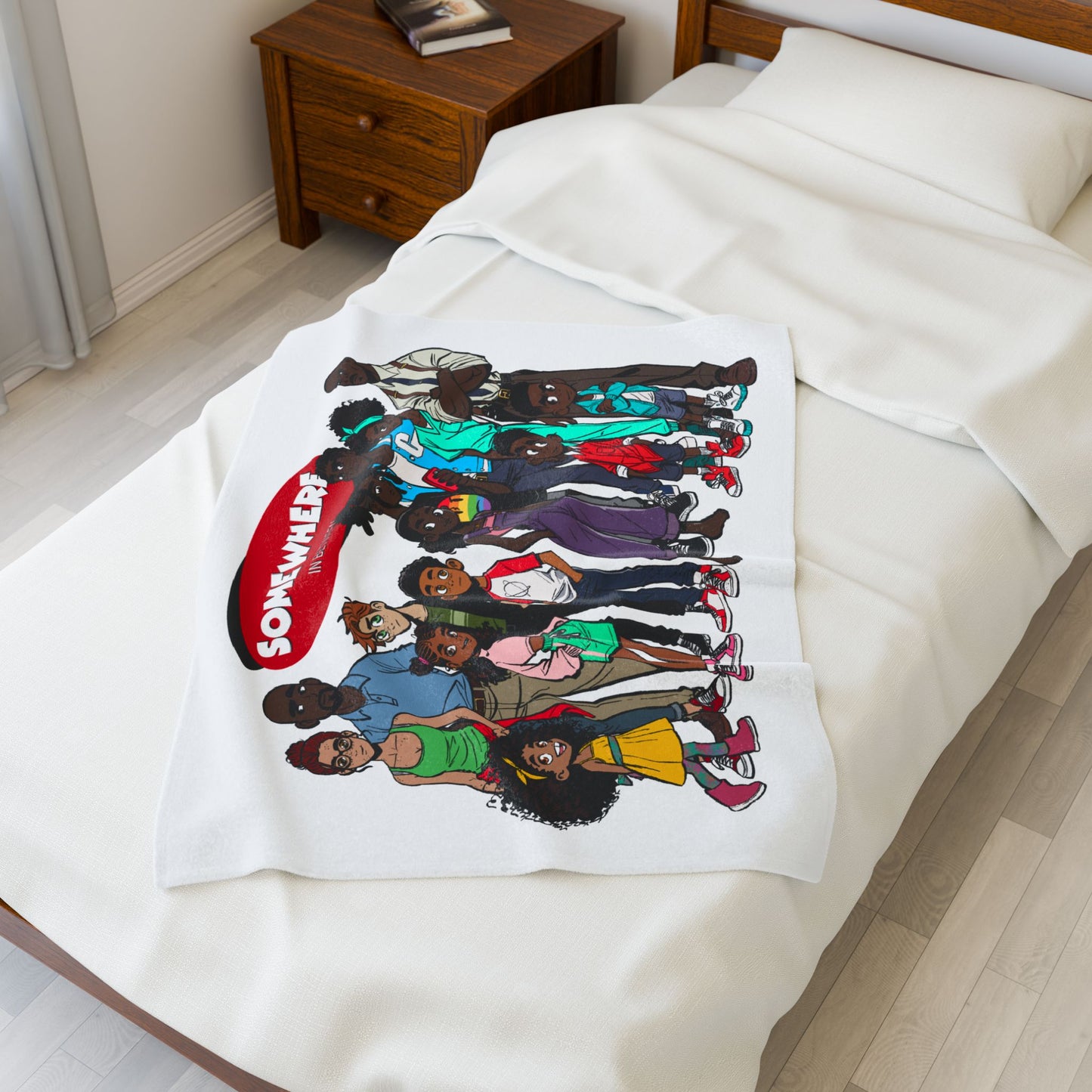 Somewhere in Between™ Cozy Velveteen Plush Blanket