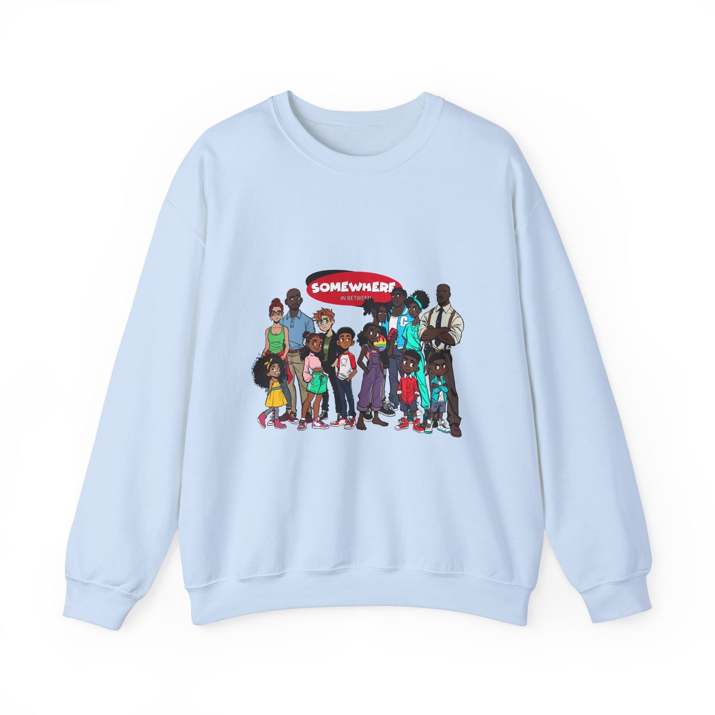 Somewhere in Between™ Unisex Crewneck Sweatshirt – “Family Gathering” Edition