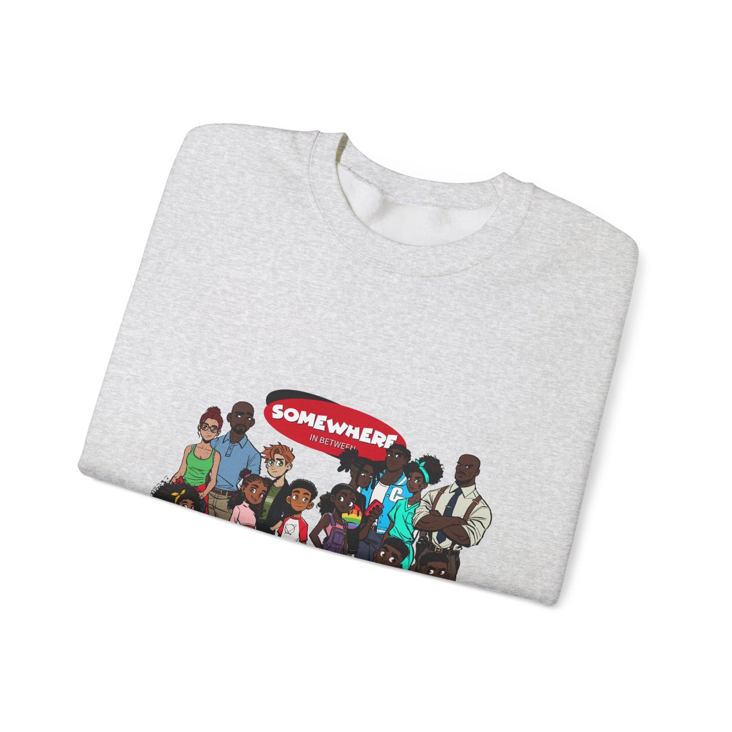 Somewhere in Between™ Unisex Crewneck Sweatshirt – “Family Gathering” Edition