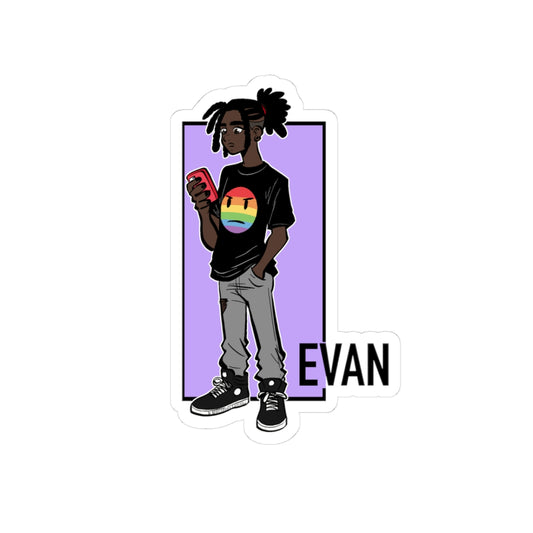 Somewhere in Between™ Kiss-Cut Sticker – Evan Edition