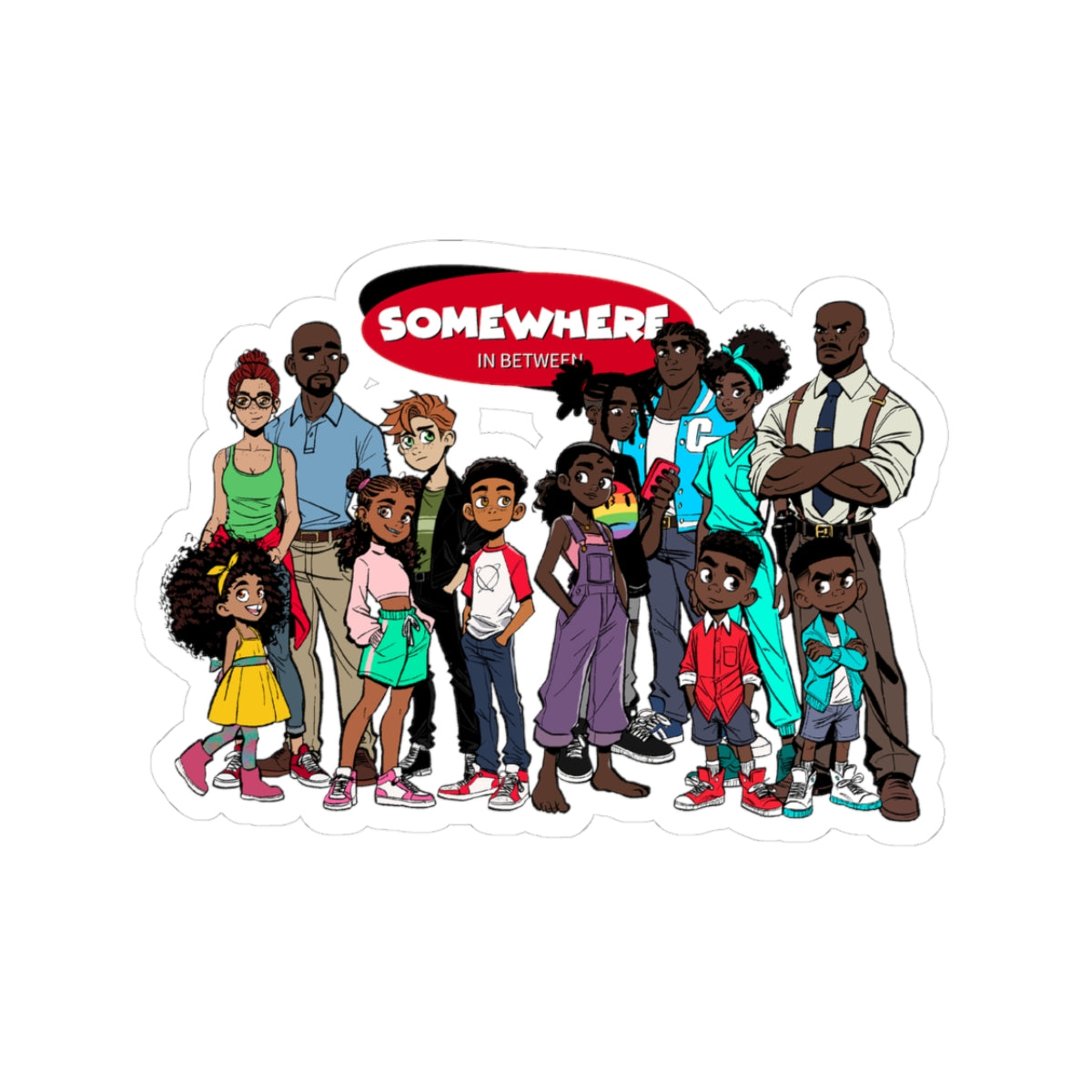 Somewhere in Between™ Die-Cut Sticker – “Family Portrait” Edition