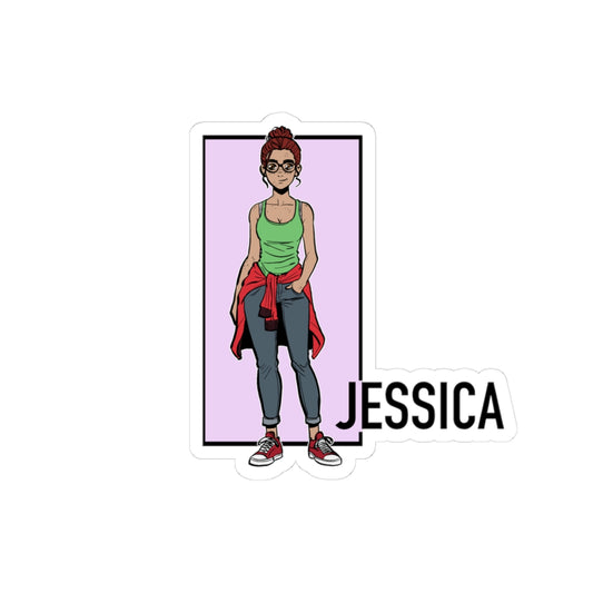 Somewhere in Between™ Kiss-Cut Sticker – Jessica Edition