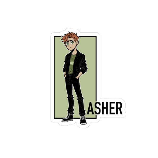Somewhere in Between™ Kiss-Cut Sticker – Asher Edition