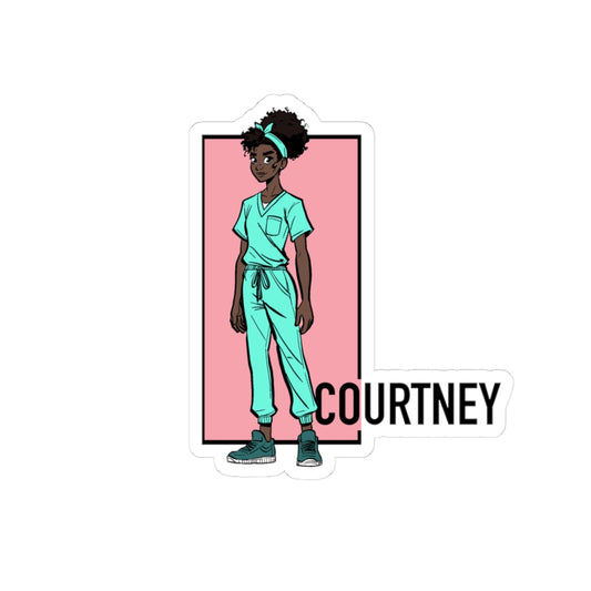 Somewhere in Between™ Kiss-Cut Sticker – Courtney Edition