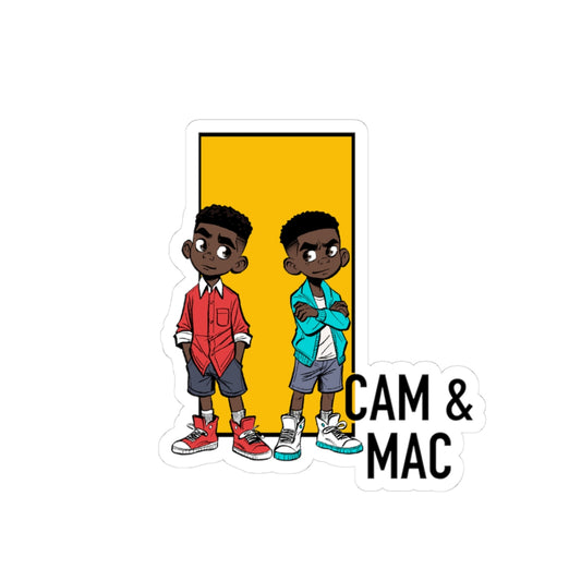 Somewhere in Between™ Kiss-Cut Sticker –Cam & Mac Edition