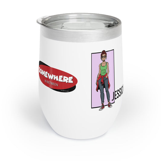 Somewhere in Between™ “Wine-Down Queens” Chill Wine Tumbler