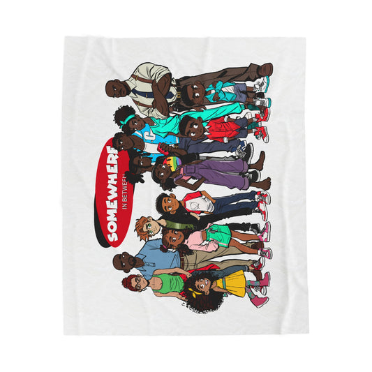 Somewhere in Between™ Cozy Velveteen Plush Blanket